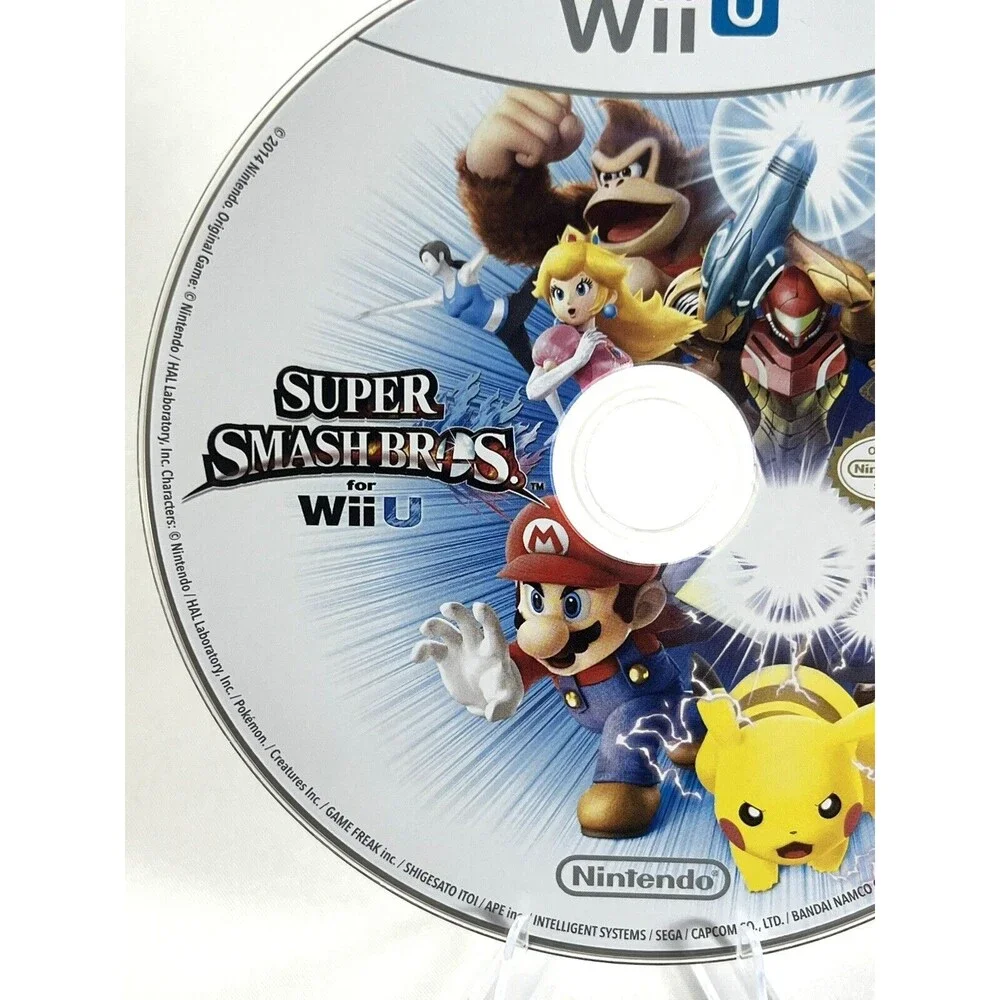 Super Smash Bros Nintendo Wii U 2014 Tested Disc Only